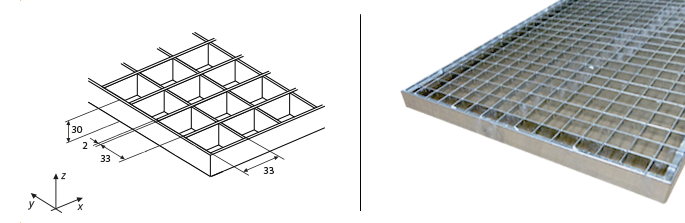 Решетчатый настил 30х30. Настил тип р. Сварной решетчатый настил. Решетчатый настил р33*11/30*2 zn 1000*1000 мм. Настил тип р.